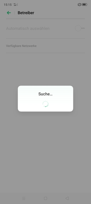 Warten Sie, bis die Suche abgeschlossen ist