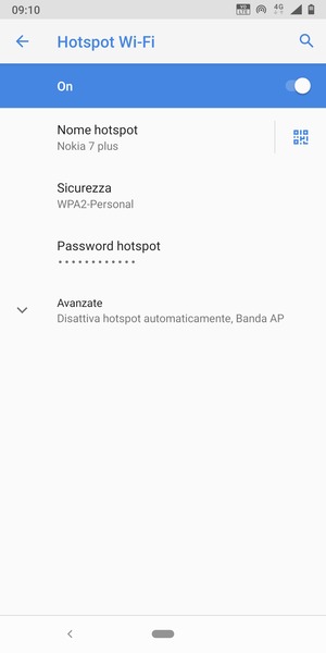 Il telefono è ora pronto per essere usato come modem