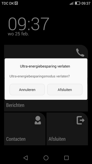 Selecteer Afsluiten