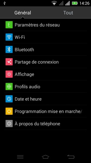 Sélectionnez Tout