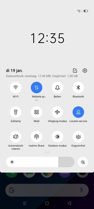 Schakel Locatie-service uit