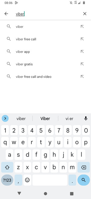 Skriv inn applikasjonsnavnet og velg Søk