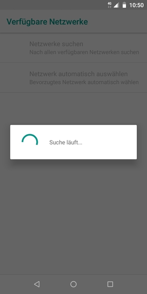 Warten Sie, bis die Suche abgeschlossen ist