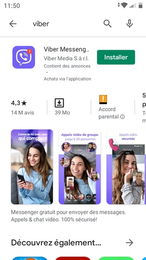 Sélectionnez l'appli