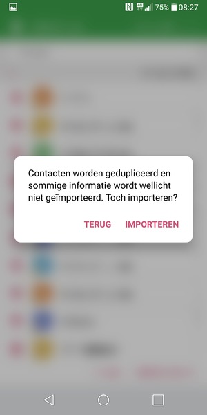 Selecteer IMPORTEREN