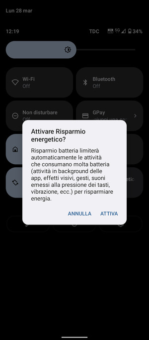 Seleziona ATTIVA