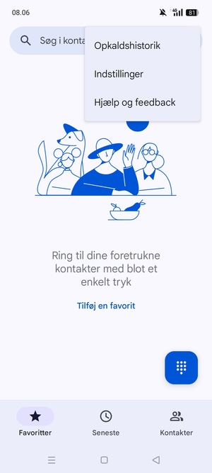 Vælg Indstillinger