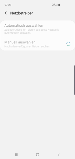 Warten Sie, bis die Suche abgeschlossen ist