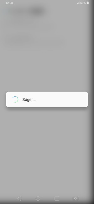 Afvent at søgningen er afsluttet