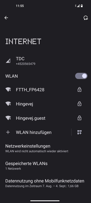 Wählen Sie das Wireless-Netzwerk, zu dem Sie eine Verbindung herstellen möchten