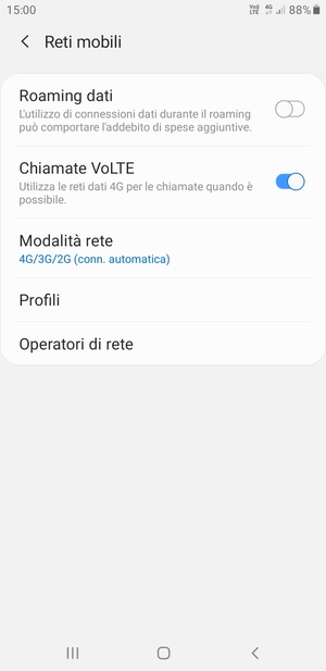 Seleziona Profili