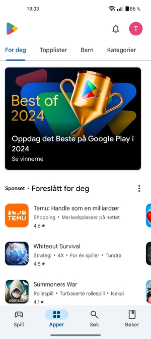 Velg Søk