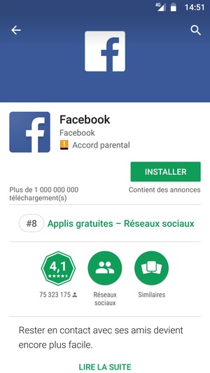 Sélectionnez INSTALLER