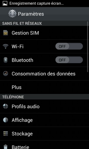 Sélectionnez Plus