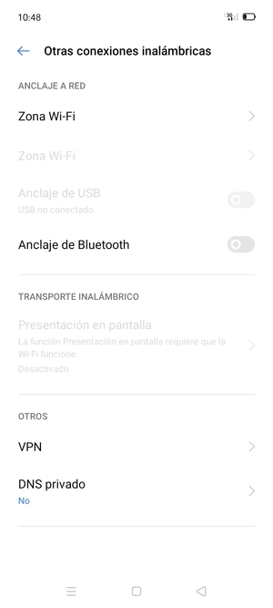 Seleccione Zona Wi-Fi