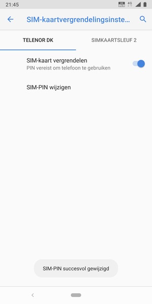 Uw SIM-PIN is gewijzigd