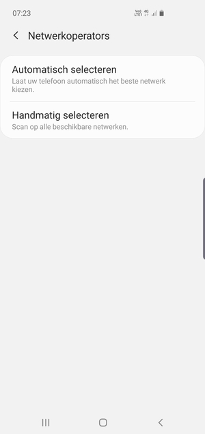 Selecteer Handmatig selecteren