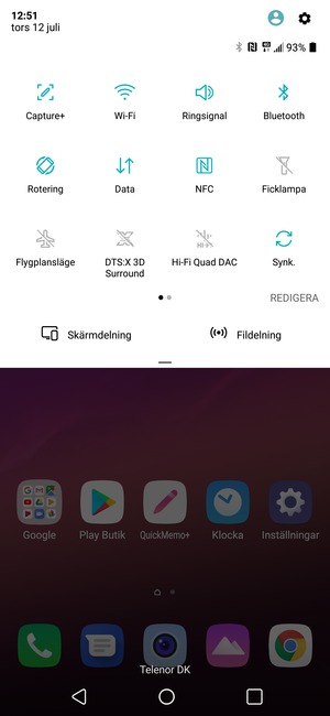 Stäng av Wi-Fi och Bluetooth