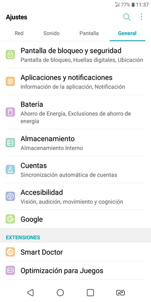 Seleccione Pantalla de bloqueo y seguridad
