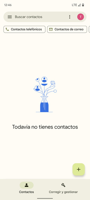 Seleccione Corregir y gestionar