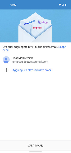 Seleziona VAI A GMAIL