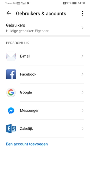 Selecteer Google