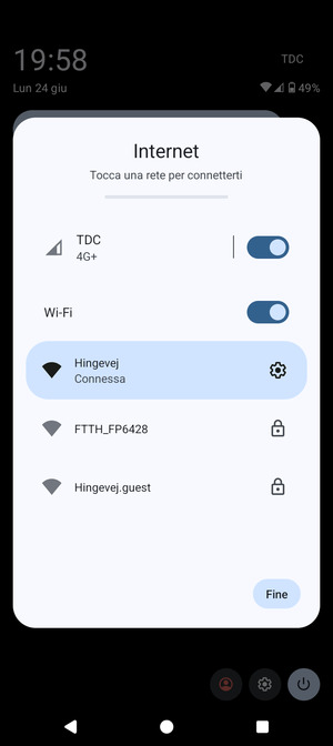 Disattiva Wi-Fi