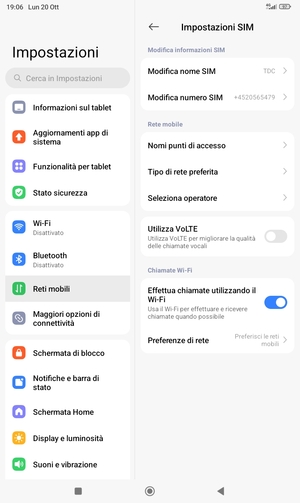 Seleziona Nomi punti di accesso