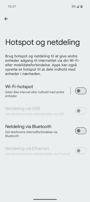 Vælg Wi-Fi-hotspot
